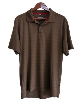 Smartwool Men's Brown 100% Merino Wool Polo Shirt Size Large